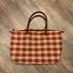 Longaberger Plaid Tote